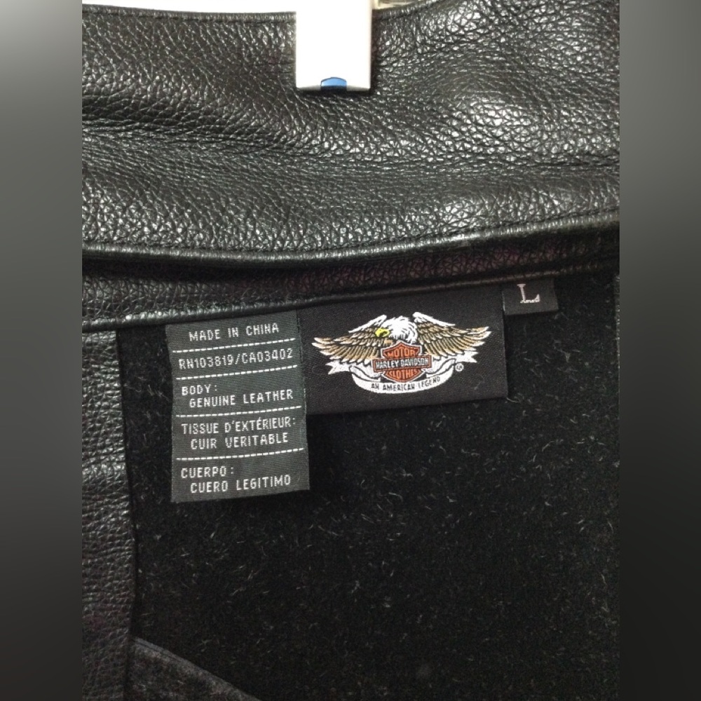 Harley-Davidson Leather Riding Chaps. Large - Picture 5 of 15